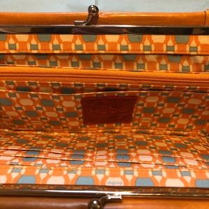 Lovely HOBO oversized clutch in honey orange